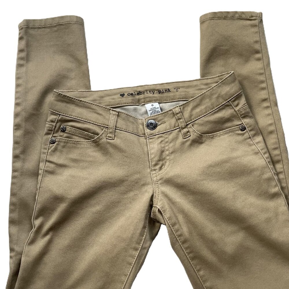 Celebrity Pink Tan Khaki Skinny Pants - Size 0 / 24